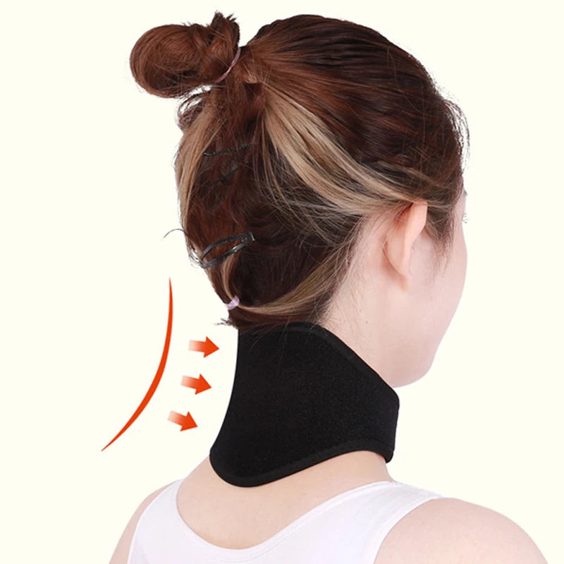 Self-Heating Neck Support Braces for Neck Pain Relief Stiffness 360 Degree Protection Adjustable Velcro Magnetic Therapy Belt