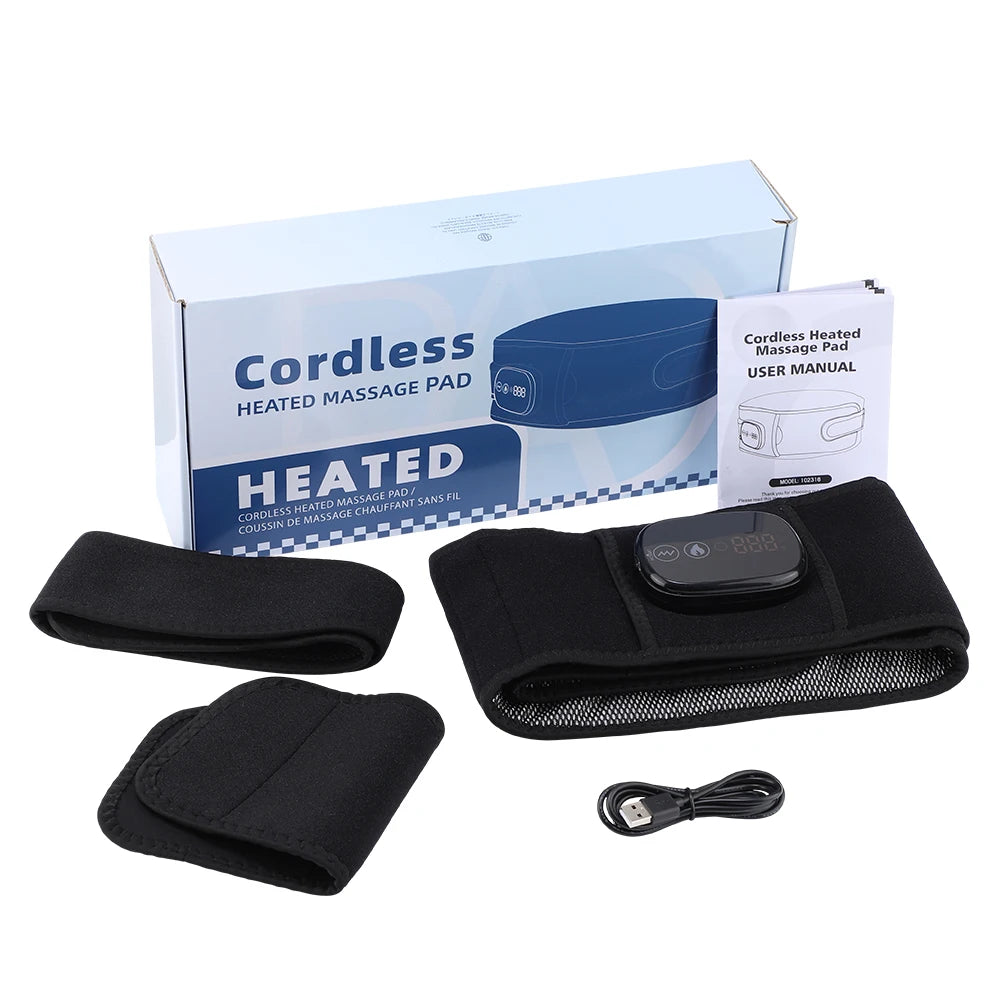 Heat Lumbar Brace Support Massager Waist Massager Back Belt Heath Care Comfortable Material for Office Workers Home Use
