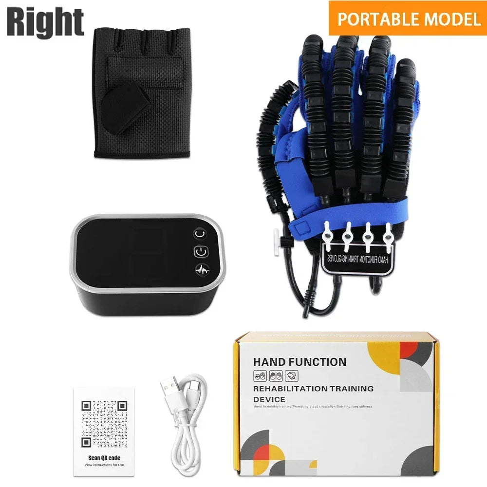 Heated Rehabilitation Robot Gloves Hemiplegia Stroke Physiotherapy Training Device Finger & Hand Function Workout Recovery Tool