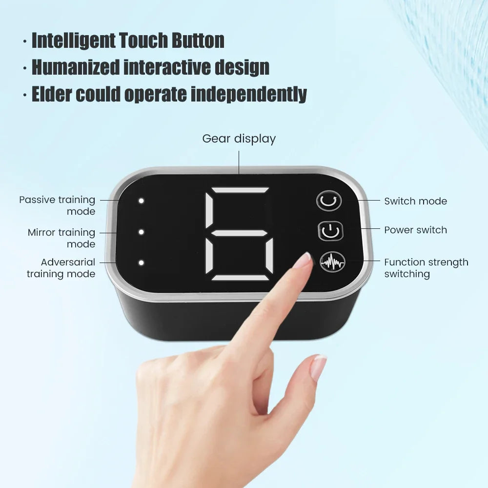 Hand Training Device Rehabilitation Robot Gloves Finger Exerciser Orthosis for Stroke Hemiplegia Cerebral Infarction Patient