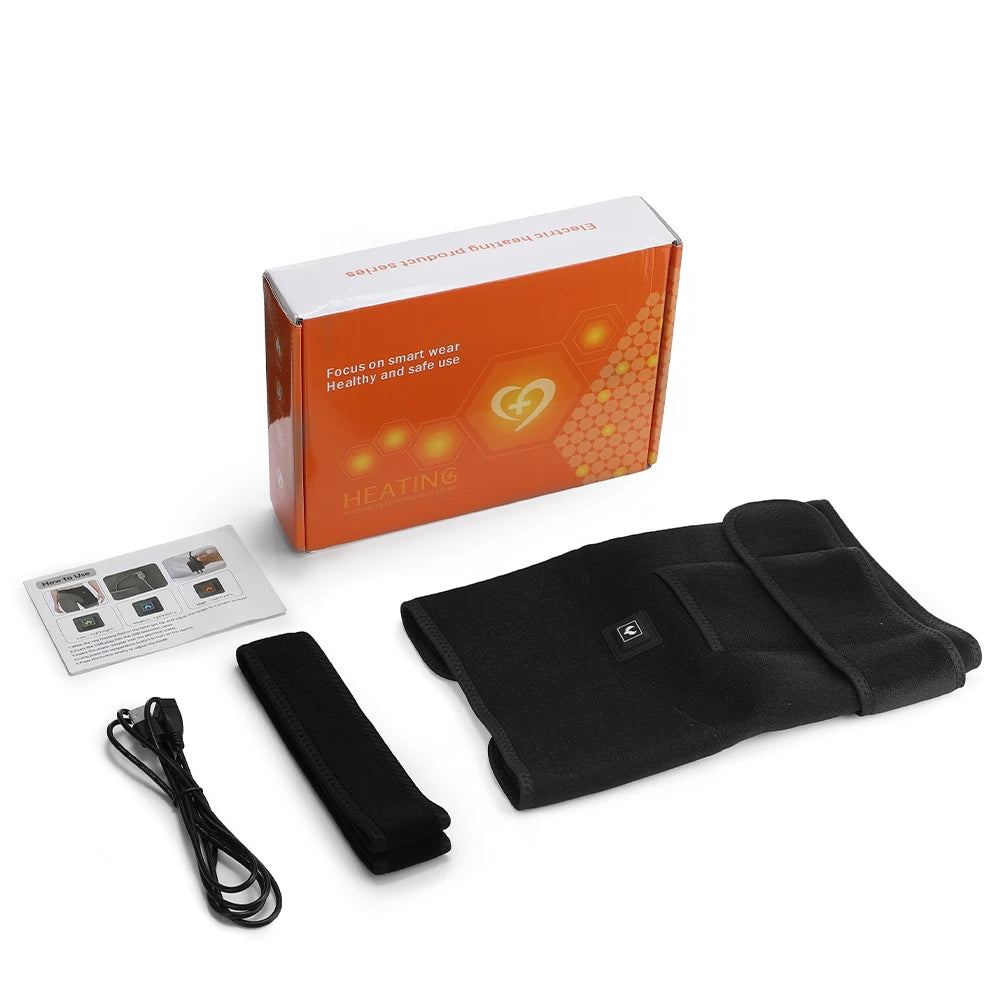USB Charging Heated Hip Support Brace 660nm Far Infrared 3 Levels Adjustable Heating Wrap for Hip Thigh Buttock