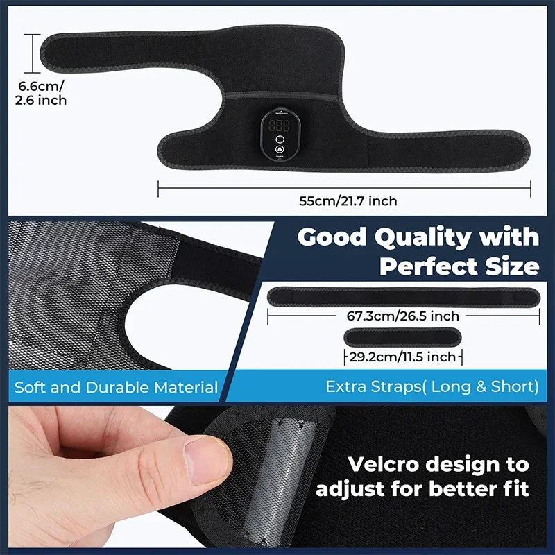 Elbow Massager Electric Heating Rechargeable Vibration Brace Knee Tennis Elbow Shoulder Joint Pain Thermal Therapy Massage Pad