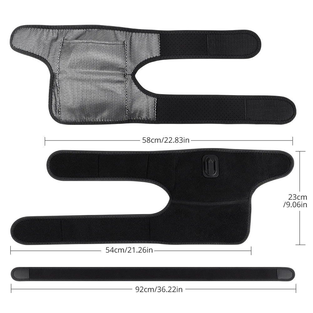 3 in 1 Cordless Thermal Knee Pad Knee Shoulder Massager Vibration Leg Arm Joint Brace Muscle Relax Joint Brace Muscle Relaxation