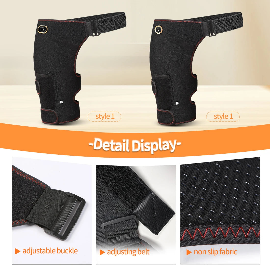 Heated Massage Waist Hip Support Brace with Heating Pad for Sciatica Pain Relief Hot Therapy for Lower Back Thighs And Buttocks