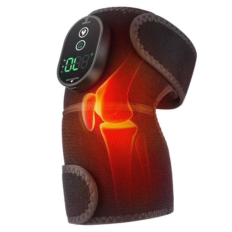 Elbow Massager Electric Heating Rechargeable Vibration Brace Knee Tennis Elbow Shoulder Joint Pain Thermal Therapy Massage Pad