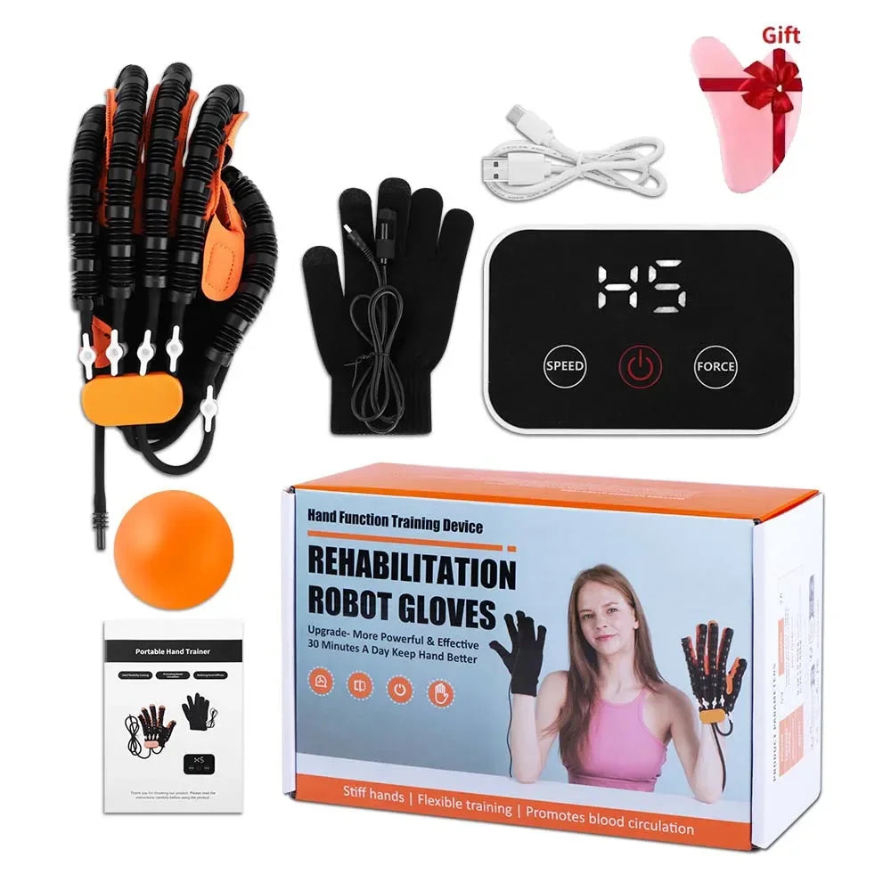 Robot Gloves Hand Rehabilitation Automatic Hand Trainer Rehabilitation Rehab Theraphy Hemiplegia Gloves Finger Trainer Stroke