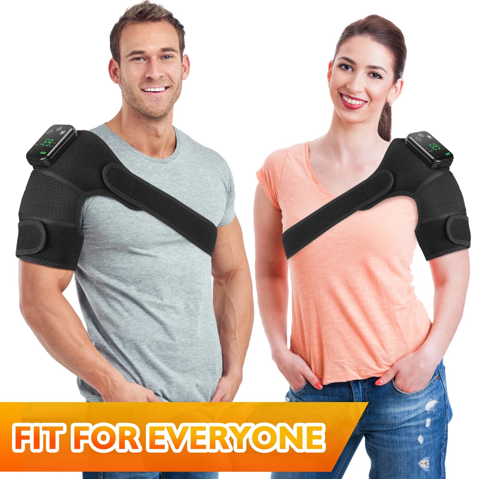 Thermal Shoulder Massager for Knee Shoulder Elbow Heated Brace Wireless Support Brace Belt Knee Pad Blood Circulation Protector