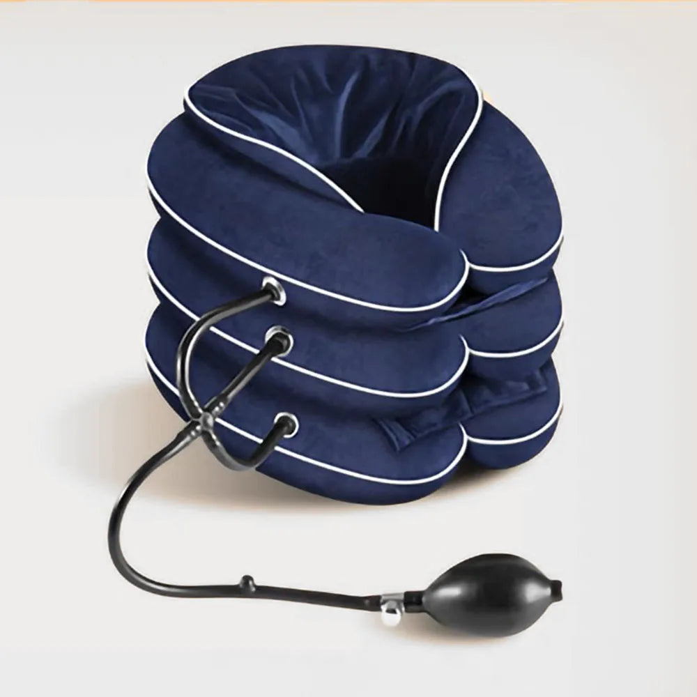Cervical Neck Traction Device,Relief for Chronic Neck & Shoulder Alignment Pain,Inflatable Neck Stretcher Collar for Neck Relief