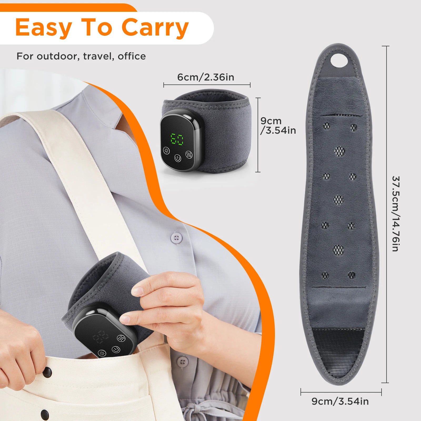 Electric Heating Wrist Guard Vibration Massage Hot Compress Wrist Brace Ankle Wrap Hand Foot Protector Rechargeable Wristband