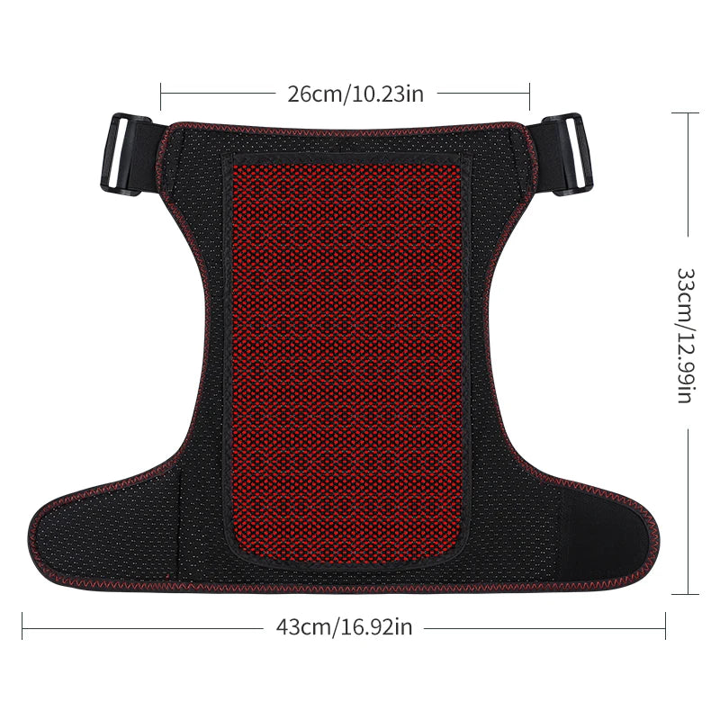 Full-Wrap Hip Support Brace with Massager Sciatica Pain Relief Buttock Physical Therapy Recovery Focused Hip Heating USB-Powered