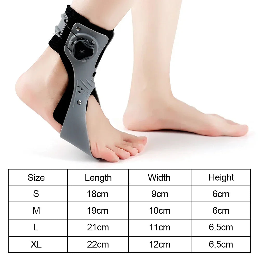 Drop Foot Brace Orthosis with Inflatable Gasbag Balance Foot Corrector Ankle Support for Hemiplegia Patient Stroke Shoes Walking