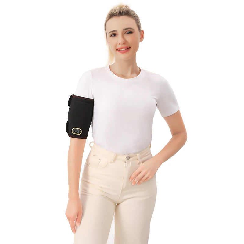 Heating Pad Arm Heated Wrap Brace for Wrist Elbow Arm Knee Ankle Leg 3 Heat Settings Cordless Wireless Timer USB Powered Winter