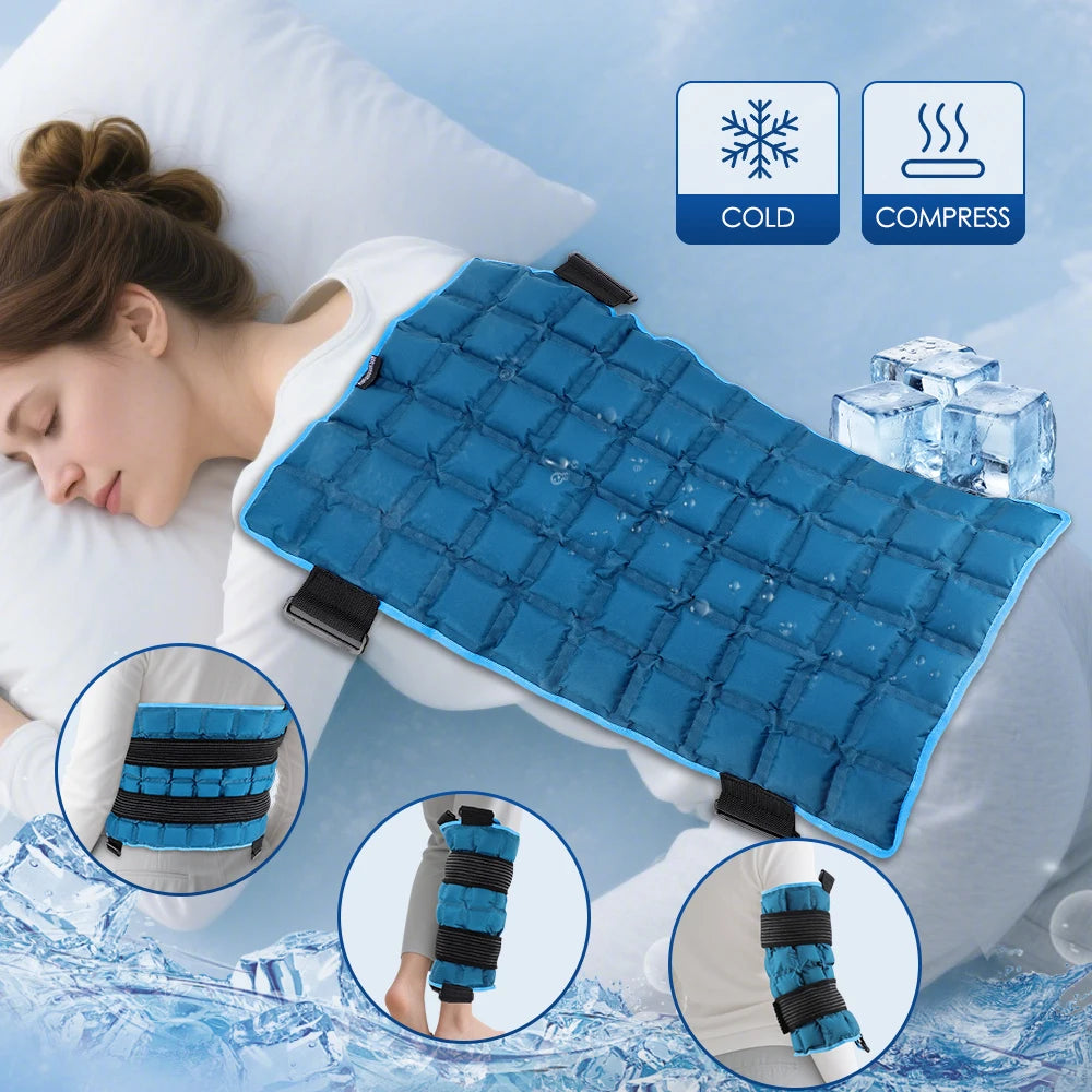 58*35cm Self-absorbing Water Knee Brace Pad Ice Packs Physiotherapy Hot & Ice Compress Heated Knee Leg Neck Shoulder Hip Wrap