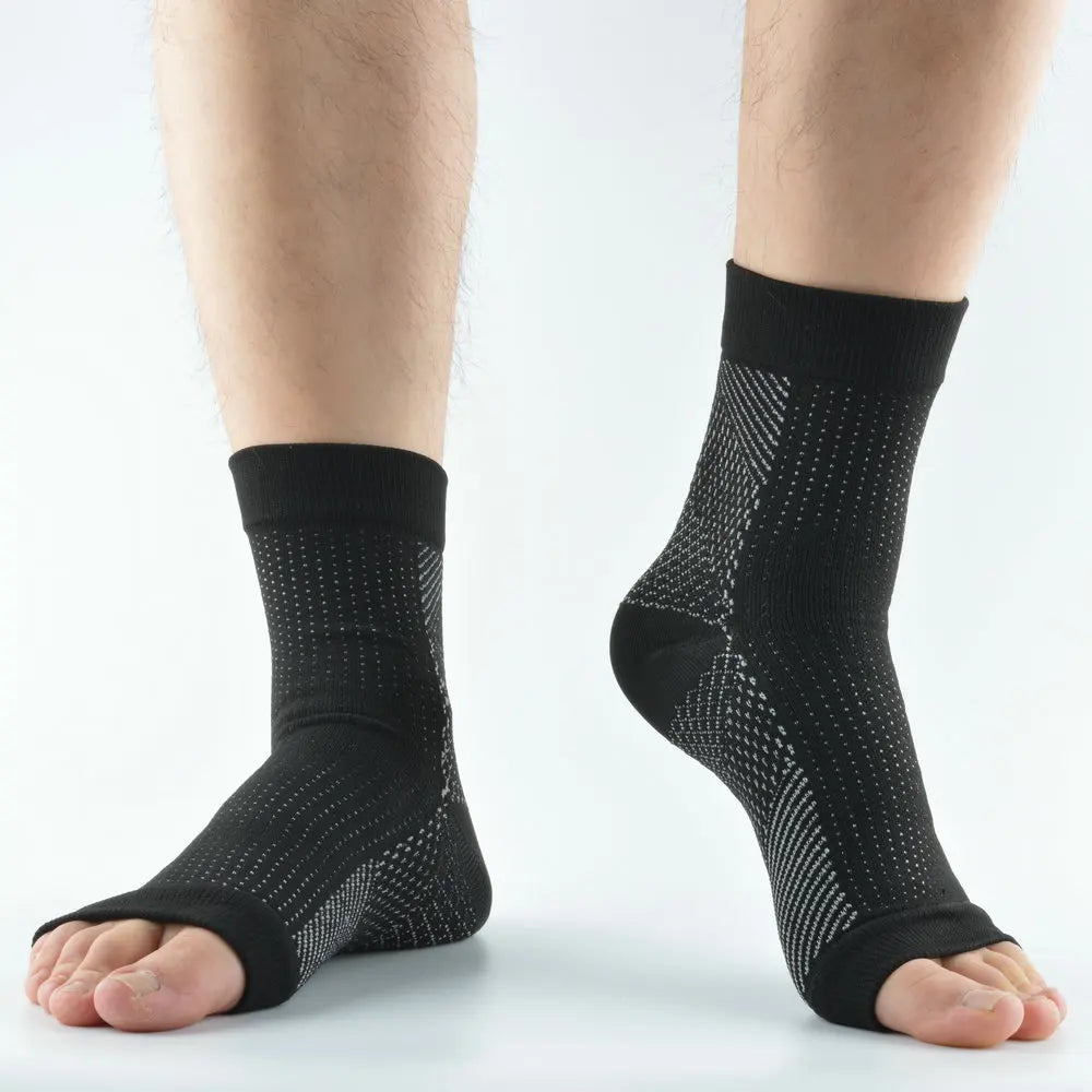 1pair Plantar Fasciitis Compression Socks Sports Ankle Support Brace Foot Pain Relief Heel Sleeve for Joint Pain Neuropathy