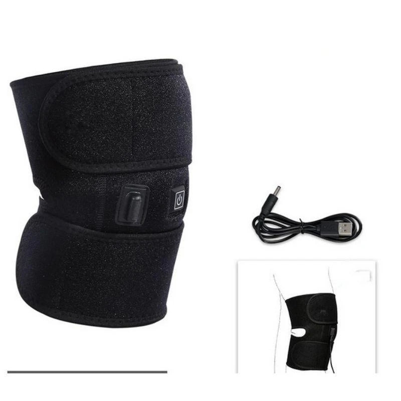 Electric Heated Knee Massager Knee Brace Adjustable Heated Knee Pad Legs Warm Winter Thermal Knee Support Arthritis Pain Relief