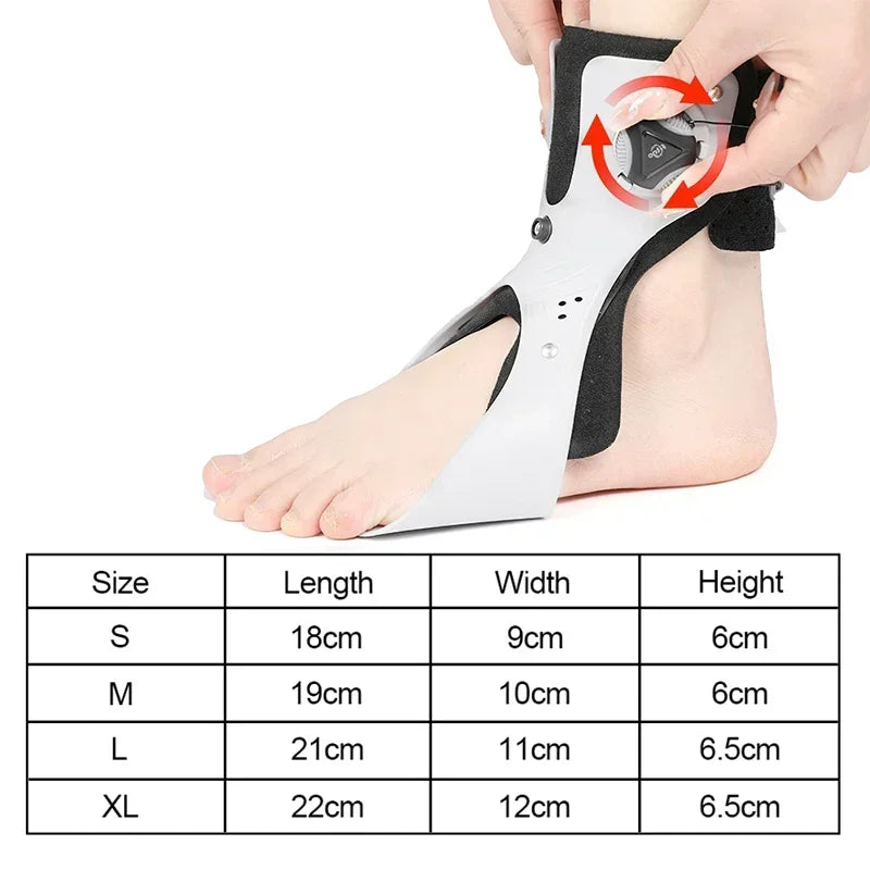 Drop Foot Brace Orthosis with Inflatable Gasbag Balance Foot Corrector Ankle Support for Hemiplegia Patient Stroke Shoes Walking