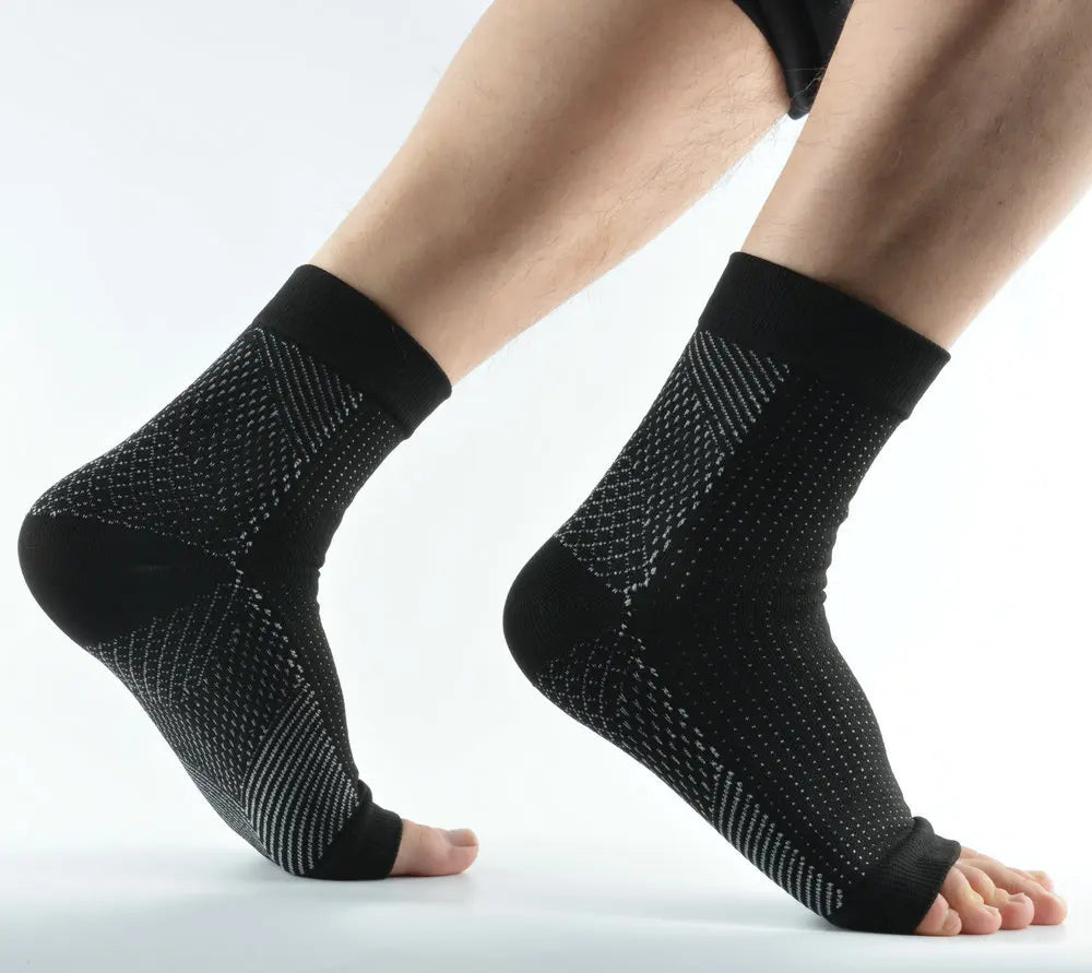 1pair Plantar Fasciitis Compression Socks Sports Ankle Support Brace Foot Pain Relief Heel Sleeve for Joint Pain Neuropathy