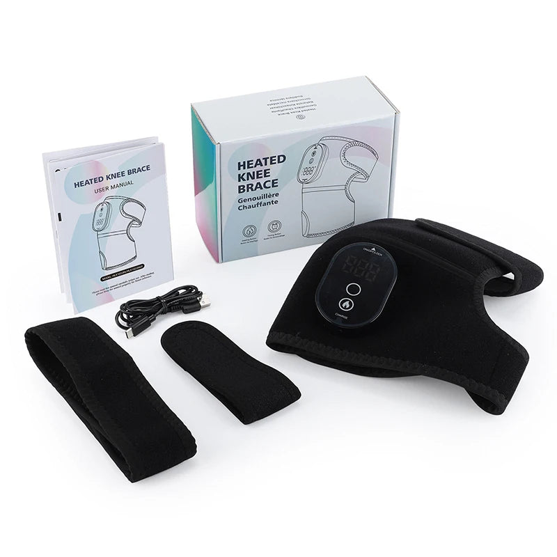 Elbow Massager Electric Heating Rechargeable Vibration Brace Knee Tennis Elbow Shoulder Joint Pain Thermal Therapy Massage Pad