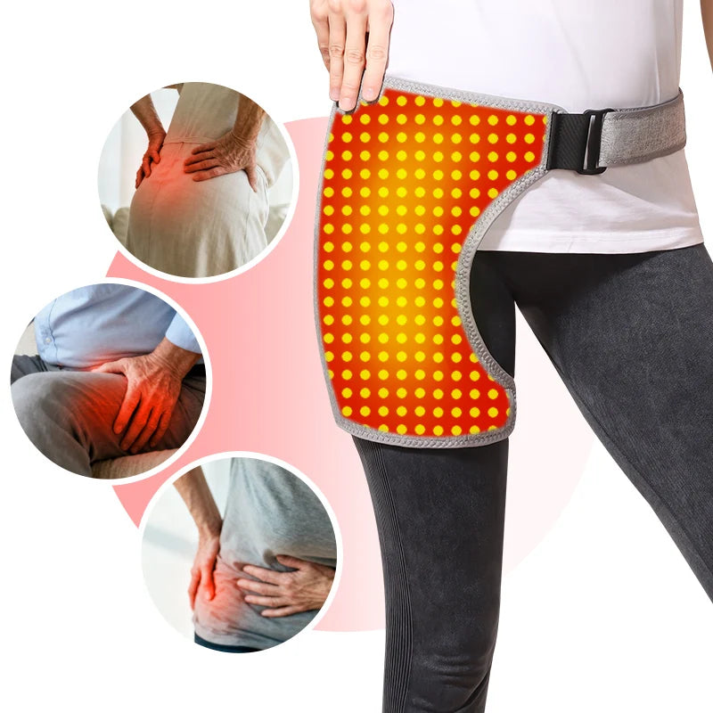 Red Light Heating Massage Hip Support 3 Vibration Brace for Joint Pain Relief Muscle Relaxation Arthritis And Fatigue Recovery