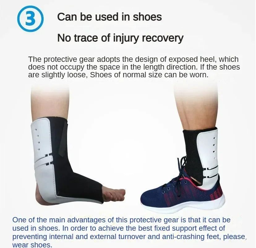 Drop Foot Orthosis Adjustable Left Right Ankle Sprain Orthosis Stabilizer Foot Protector for Hemiplegia Corrector Rehabilitation