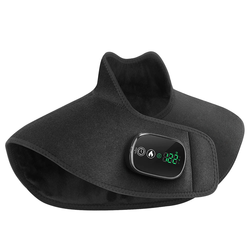 Electric Heating Shoulder Neck Pad Type-C Cervical Brace Wrap 4 Levels Hot Compress Back Shawl Neck Shoulder Heated Pad