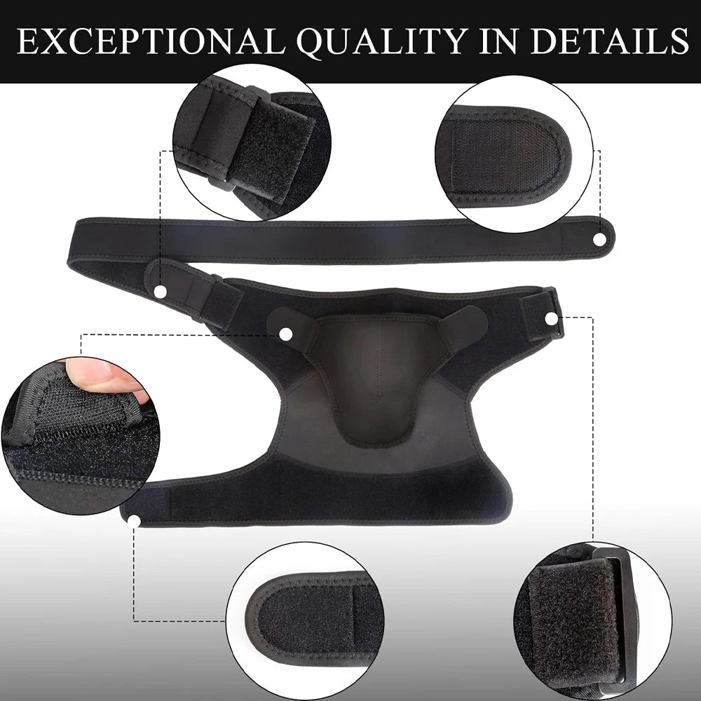 Recovery Shoulder Brace for Men & Women, Adjustable Shoulder Support Sleeve for Torn Rotator Cuff AC Joint Relief Arm Stability