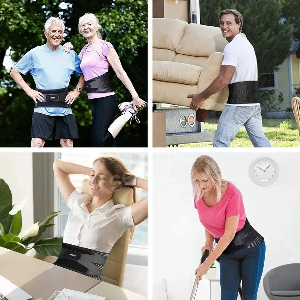 Lumbar Back Belt Waist Support Lumbar Pad Back Orthopedic Corset for Men Women Waist Protector Belt Waist Trainer Spine Support