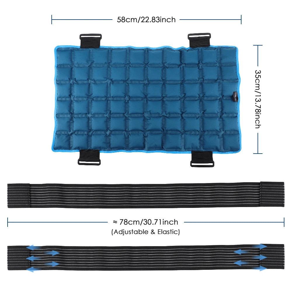 58*35cm Self-absorbing Water Knee Brace Pad Ice Packs Physiotherapy Hot & Ice Compress Heated Knee Leg Neck Shoulder Hip Wrap