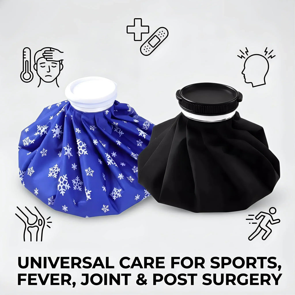 Reusable Ice Pack for Injuries, Hot & Cold Therapy Ice Bag with Cover, No-Leak Pain Relief Ice Pack for Sports