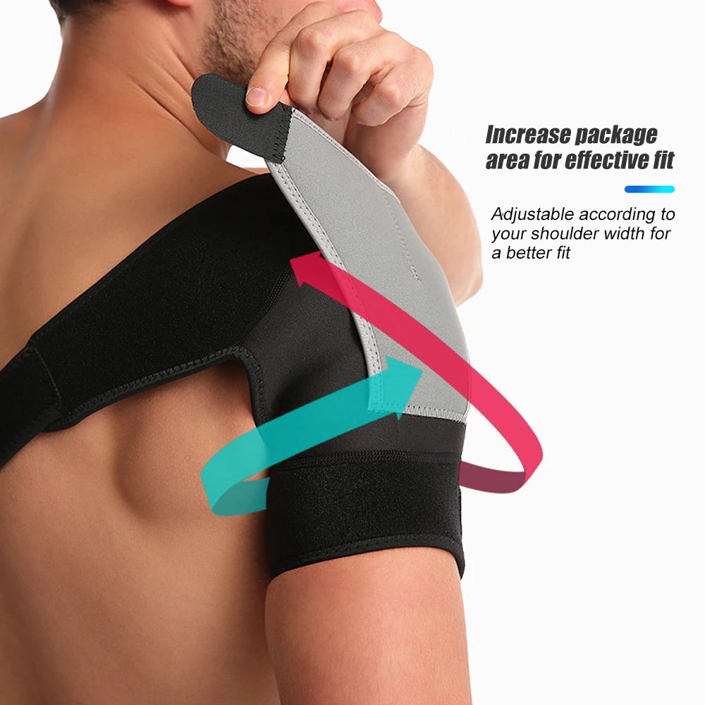 1 Pcs Shoulder Brace for Men and Women, Compression Sleeve Wrap for Shoulder and Back