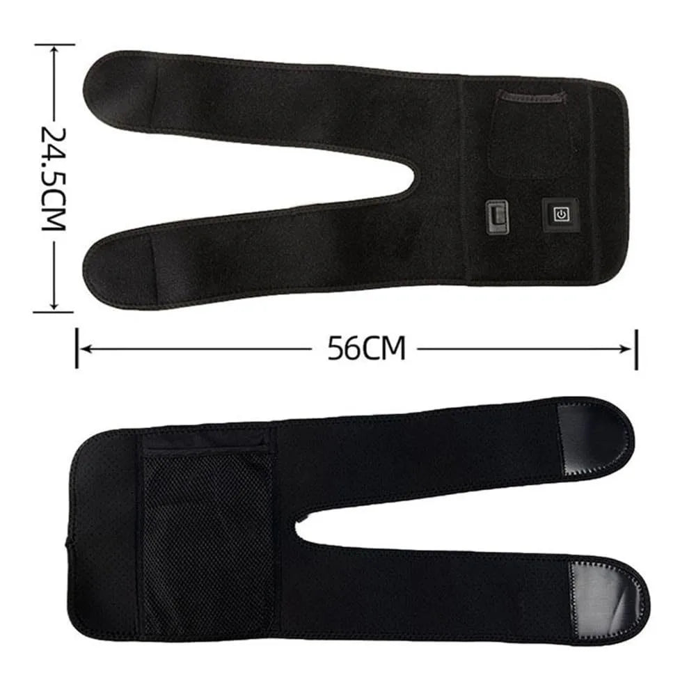 Electric Heated Knee Massager Knee Brace Adjustable Heated Knee Pad Legs Warm Winter Thermal Knee Support Arthritis Pain Relief