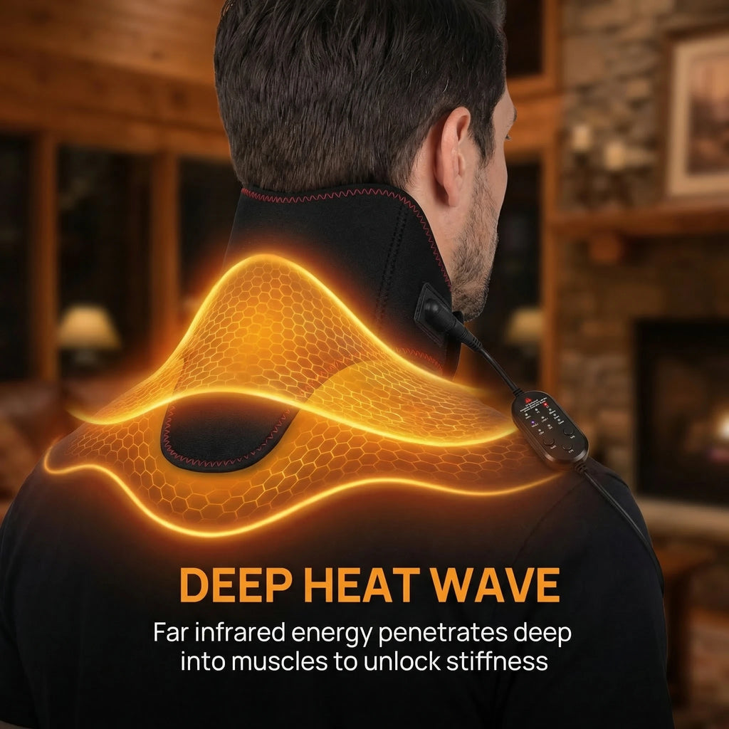 Home Use USB Heating Neck Support Neck Warm Sleeve Maintenance Hot Compress Neck Support Neck Brace Dropshipping Parental Gift