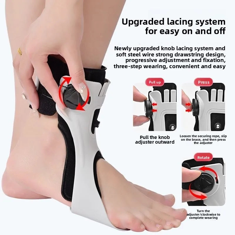 Rotary Knob Buckle Style Fixed Airbag Ankle Support Sports Joint Sprain Rehabilitation Correction Protective Gear Cross-Border