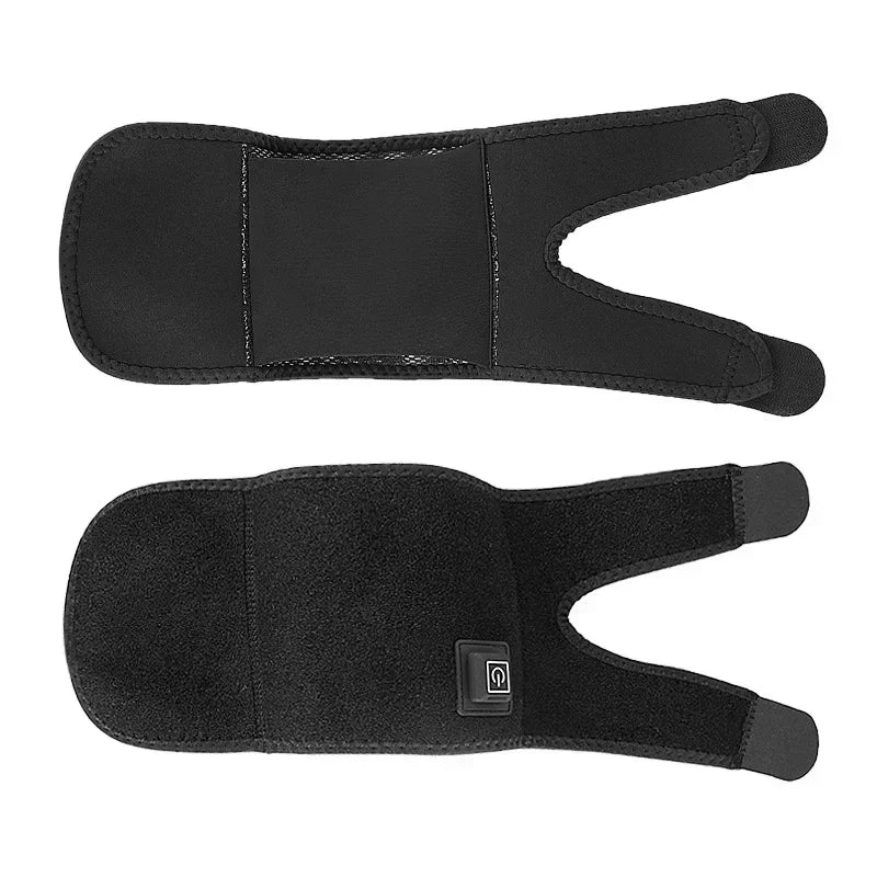 2/1PCS Electric Heated Knee Massager Brace Adjustable 3 Gear Temperature Elbow Protector Hot Compress Shoulder Protective Belt