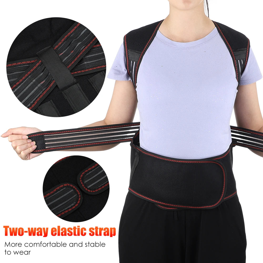 118 Tourmaline Self Heating Magnetic Therapy Waist Belt Spine Lumbar Brace Back Neck Shoulder Massager Posture Corrector Belt