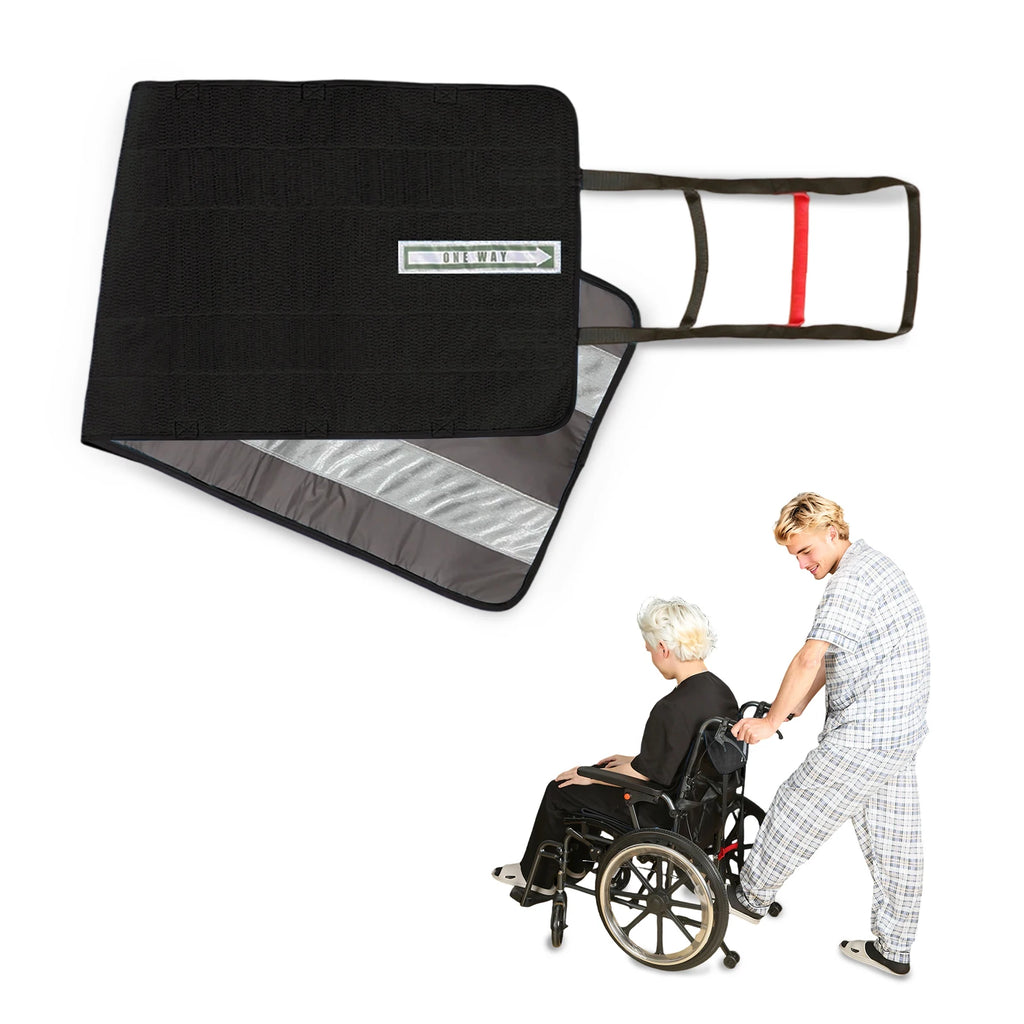 Ehucon One Way Transfer Support Seat Cushion with Handles,Non-Slip Fall Prevention Pad for Elderly 48.4"x16.7" Pack of 1 PC