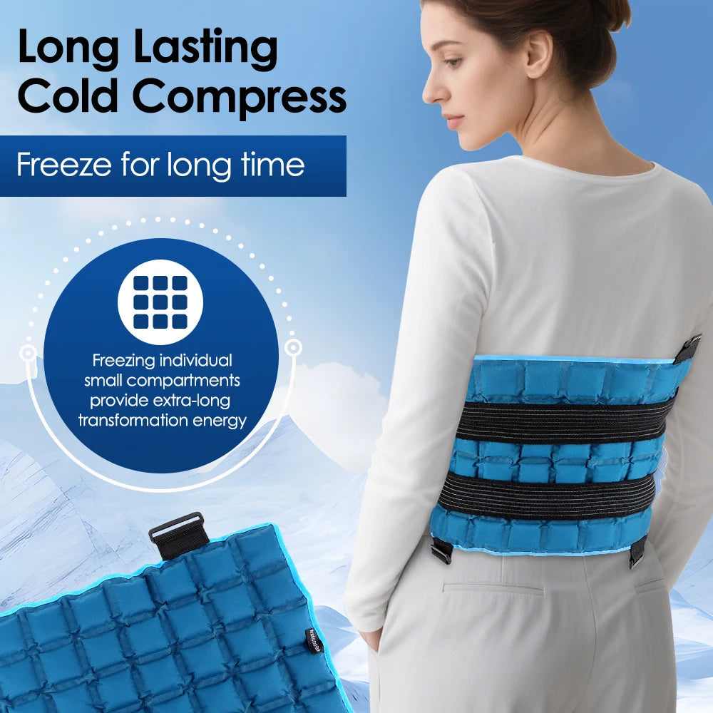 58*35cm Self-absorbing Water Knee Brace Pad Ice Packs Physiotherapy Hot & Ice Compress Heated Knee Leg Neck Shoulder Hip Wrap