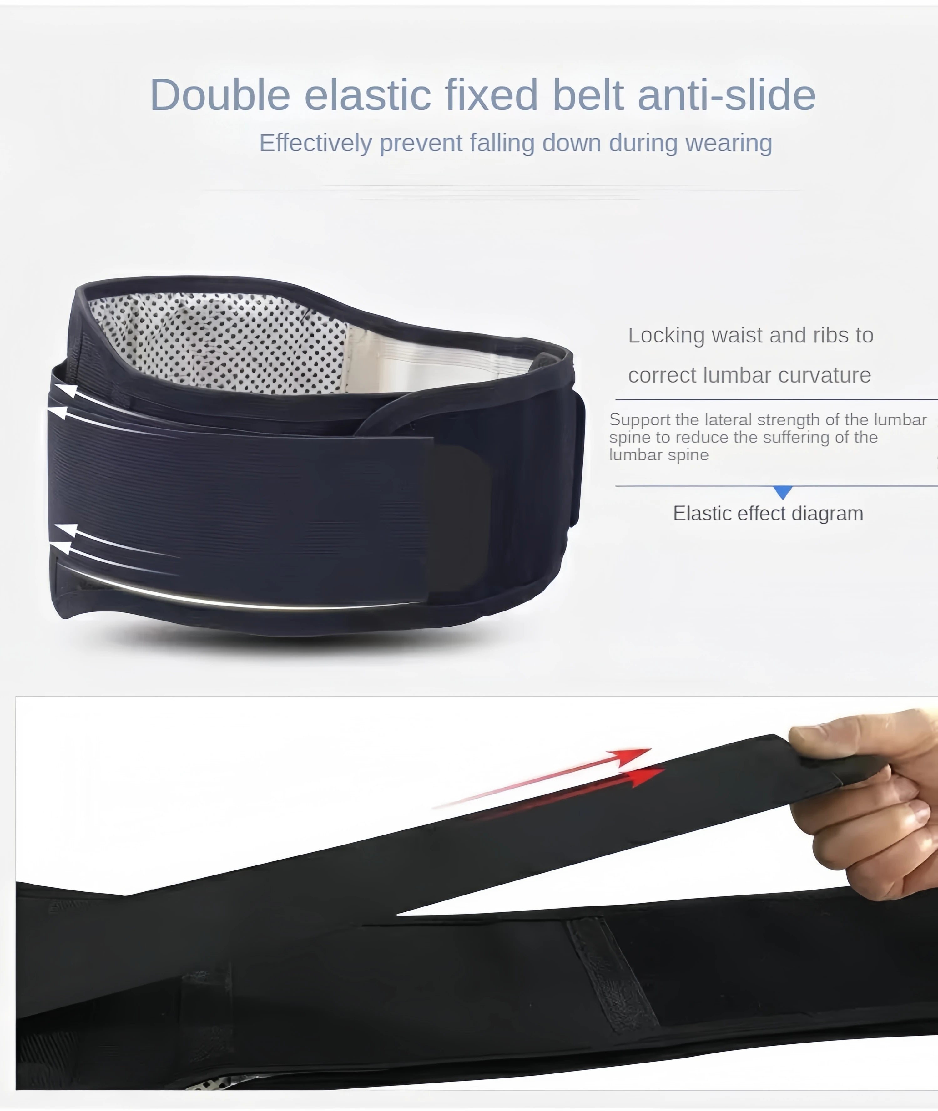 Adjustable Waist Tourmaline Self Heating Magnetic Therapy Back Waist Support Belt Lumbar Brace Massage Band Health Care medical