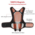 118 Tourmaline Self Heating Magnetic Therapy Waist Belt Spine Lumbar Brace Back Neck Shoulder Massager Posture Corrector Belt