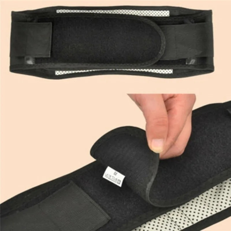 Back Waist Support Belt Adjustable Tourmaline Self Heating Magnetic Therapy Lumbar Brace Massage Band Health Care