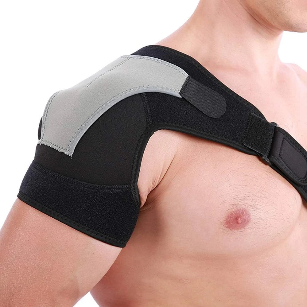 1 Pcs Shoulder Brace for Men and Women, Compression Sleeve Wrap for Shoulder and Back