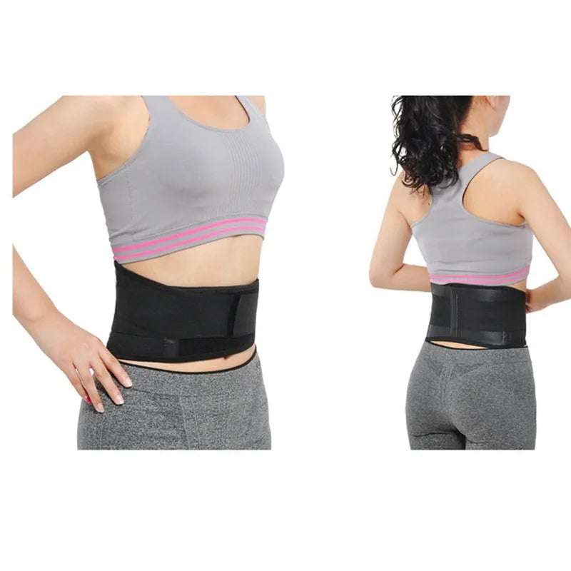 Back Waist Support Belt Adjustable Tourmaline Self Heating Magnetic Therapy Lumbar Brace Massage Band Health Care