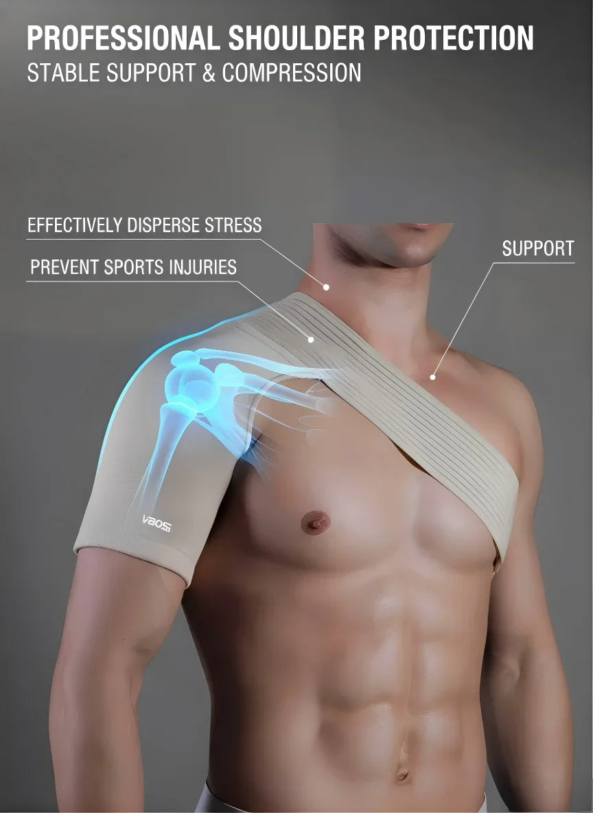 Adjustable Neoprene Shoulder Support Brace Breathable Shoulder Strap Pain Relief Injury Recovery Shoulder Protector ForMen Women
