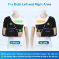 VELPEAU Shoulder Sling Breathable for Rotator Cuff Tear, Arm Fracture and Dislocation, Shoulder Immobilizer for Sleeping