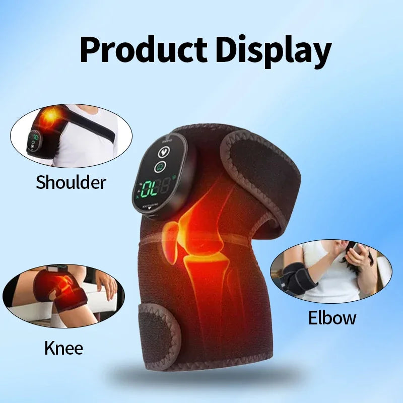 Elbow Massager Electric Heating Rechargeable Vibration Brace Knee Tennis Elbow Shoulder Joint Pain Thermal Therapy Massage Pad