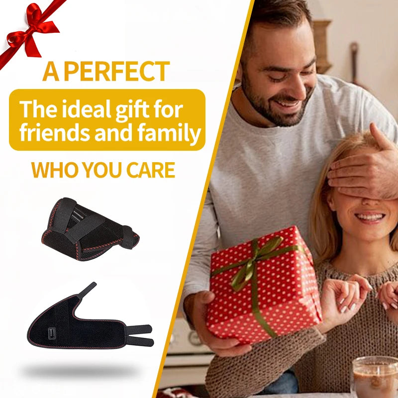 Electric Ankle Massager with 3 Gears Heated Wrap Foot Support Brace for Joint Sprain Pain Relief Vibration Heating Massage Stra