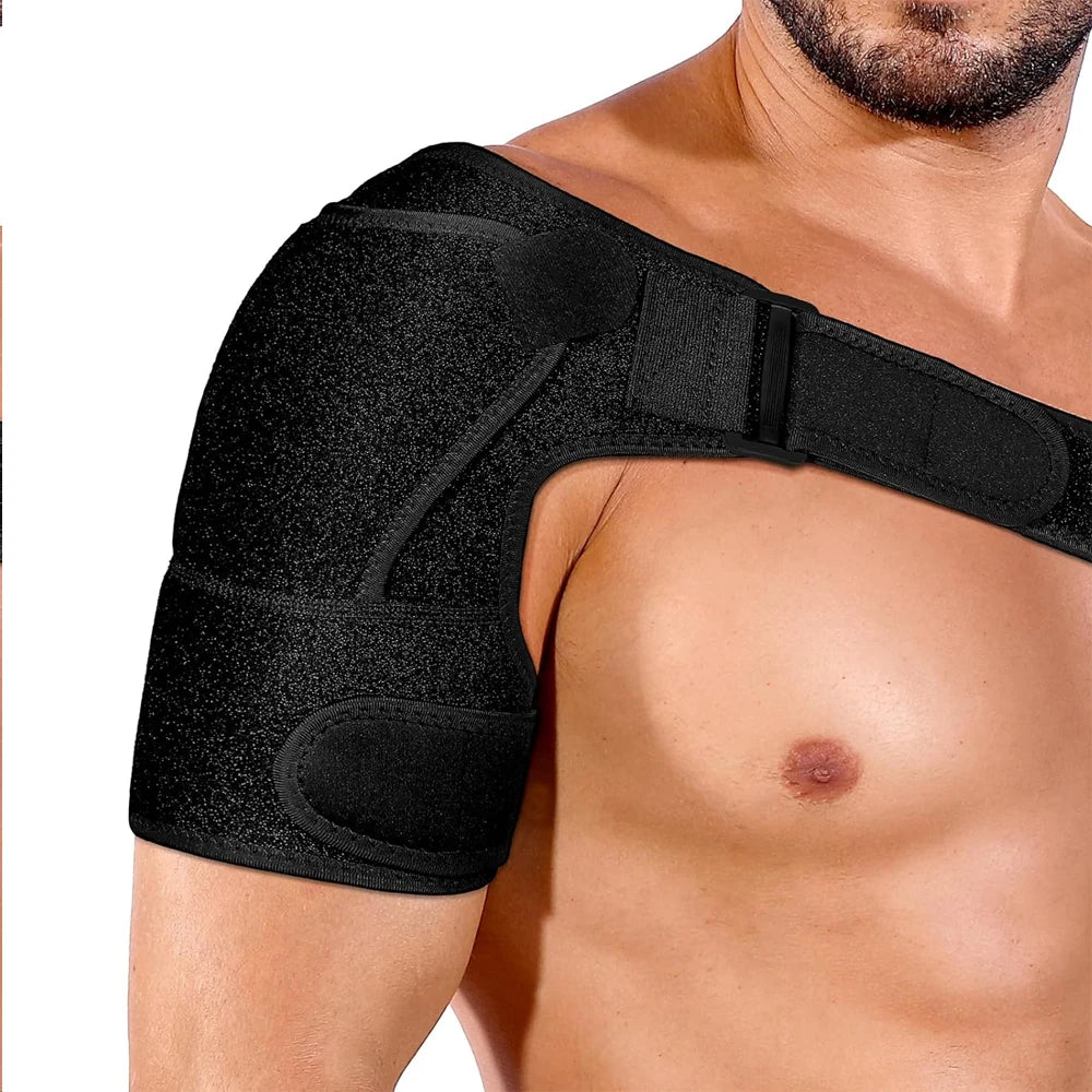 Recovery Shoulder Brace for Men & Women, Adjustable Shoulder Support Sleeve for Torn Rotator Cuff AC Joint Relief Arm Stability