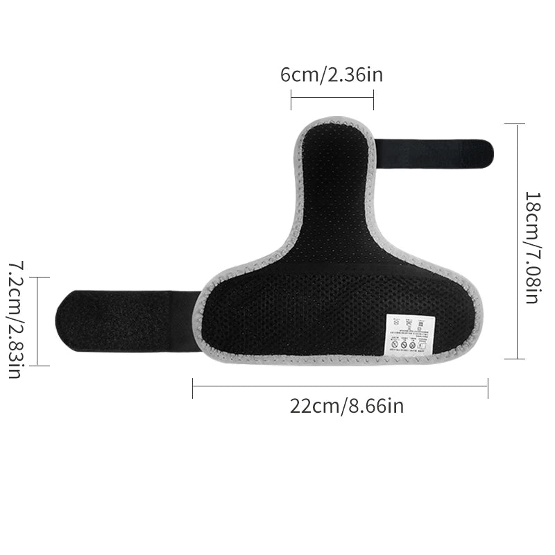 Electric Heating Wrist Vibration Pad with Three Gear Hot Compress USB Massager for Tendonitis Relief Wrist Support Relax Brace