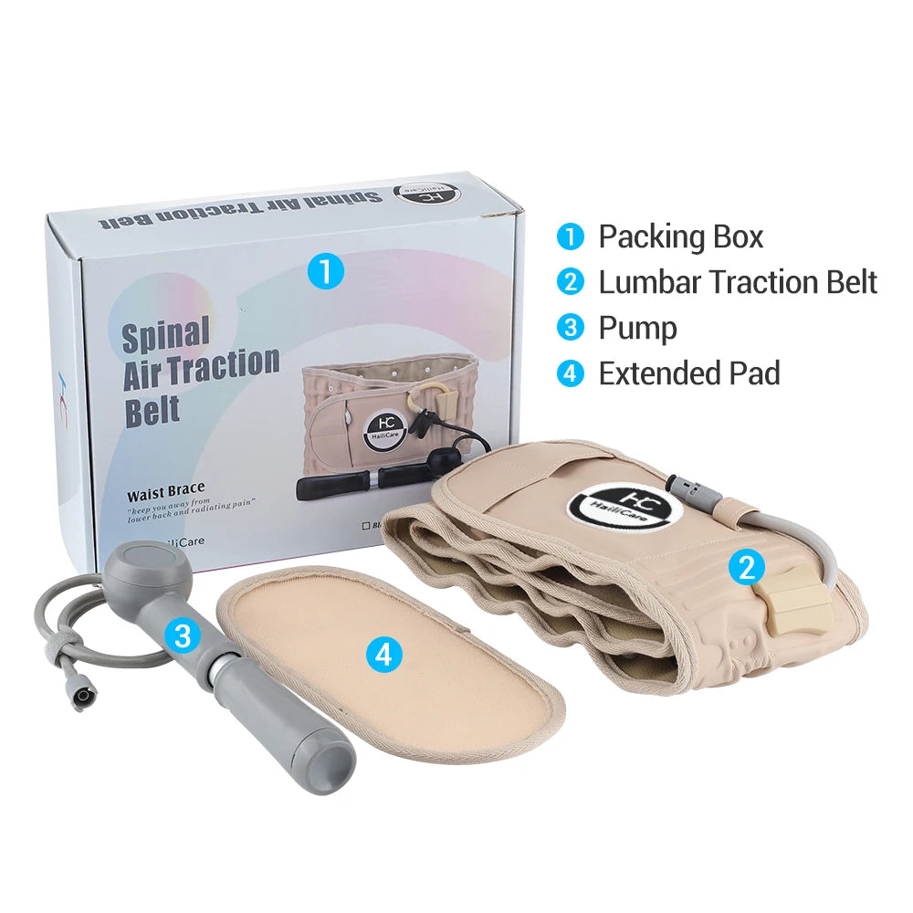 Inflatable Waist Belt Massager Adjustable Decompression Back Belt Lumbar Support Waist Air Traction Brace Waist Massage Belts