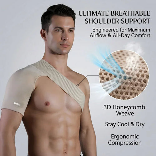 Adjustable Neoprene Shoulder Support Brace Breathable Shoulder Strap Pain Relief Injury Recovery Shoulder Protector ForMen Women